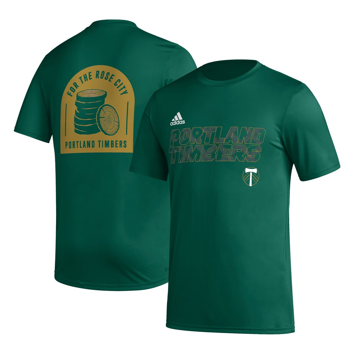 【公式グッズ】MLS ティンバーズ Tシャツ Adidas/アディダス メンズ グリーン (ADI S23 Men's Jersey Hook Tee)｜Fanatics公式ストア 店