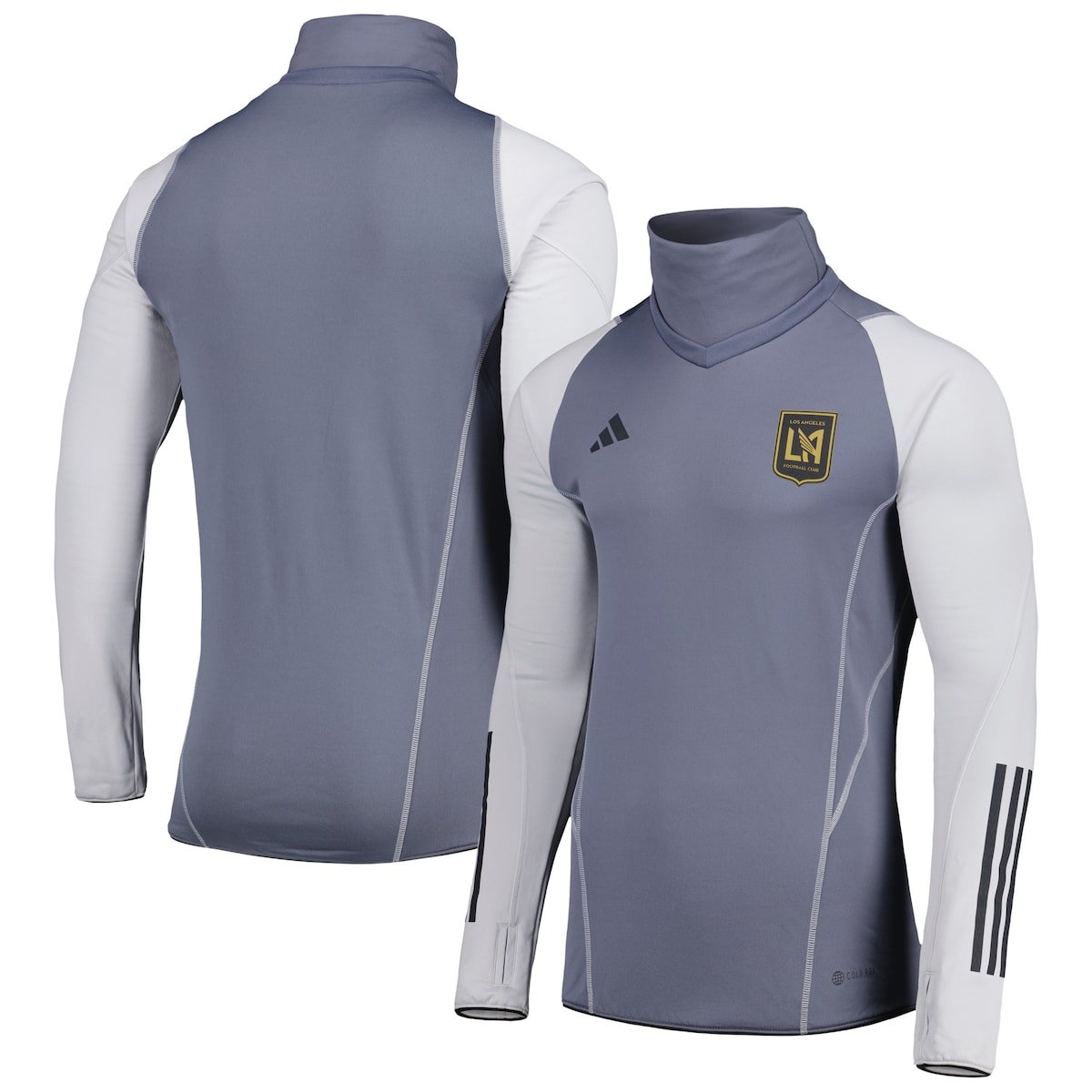 【公式グッズ】MLS LAFC トレーナー Adidas/アディダス メンズ グレイ (ADI S23 Men's Warm Top)