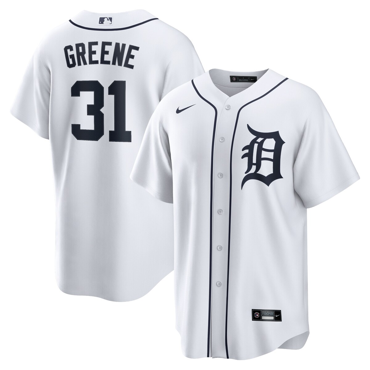 【公式グッズ】MLB タイガース ライリー・グリーン レプリカ ユニフォーム Nike/ナイキ メンズ ホワイト (T770 Mens Rep League Shop Asks - To Merge)
