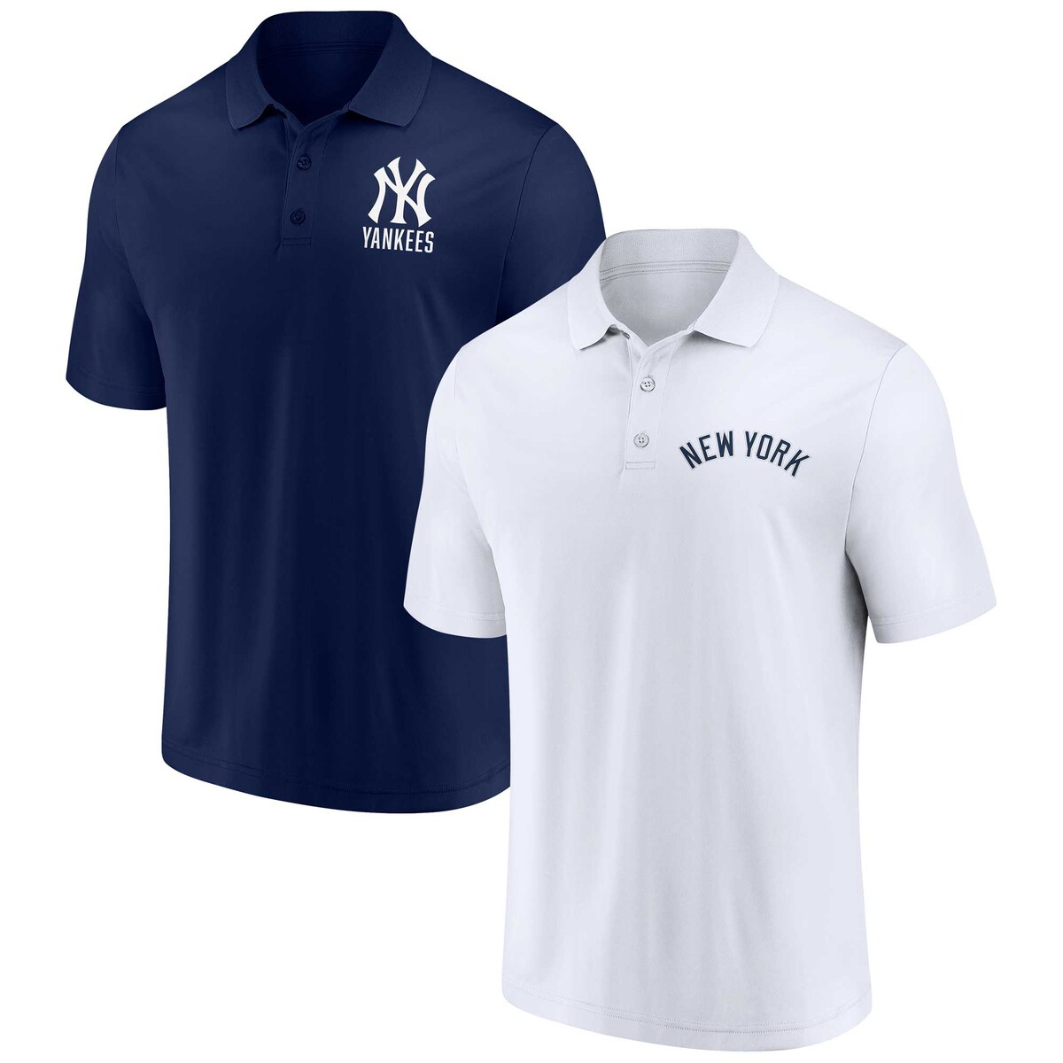 【公式グッズ】MLB ヤンキース Tシャツセット Fanatics/ファナティクス メンズ ネイビー (MEN'S FANATICS BRANDED COMBO LC LOCKUP SHORT SLEEVE POLO COM)