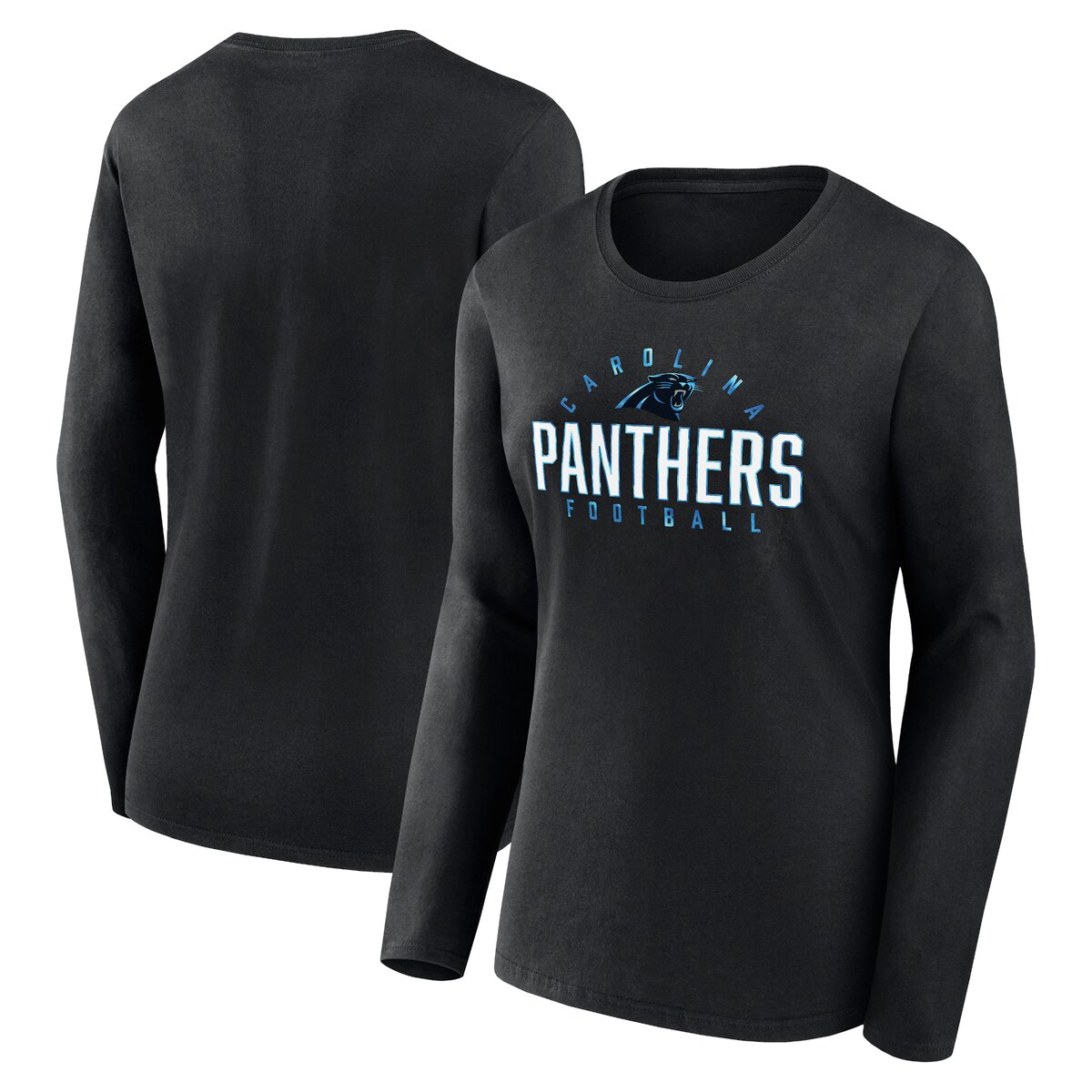【公式グッズ】NFL パンサーズ 長袖 Tシャツ Fanatics/ファナティクス レディース ブラック (23 Women's HPB Plus Foiled Play LST)