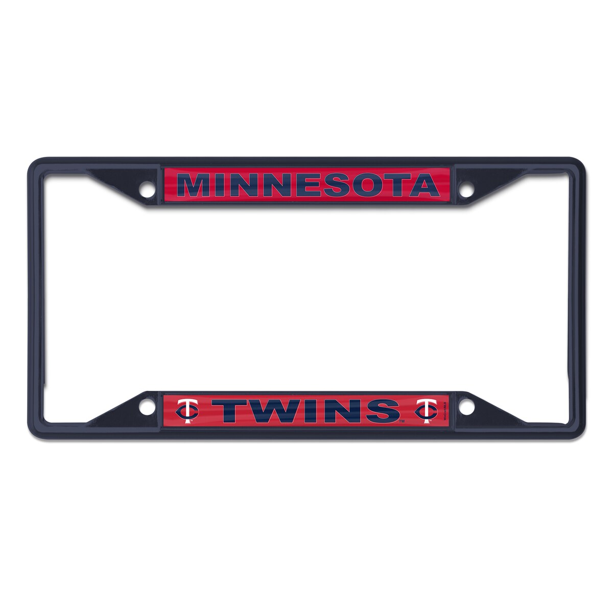 【公式グッズ】MLB ツインズ カー用品・カーアクセサリー WinCraft (Chrome Colored License Plate Frame)