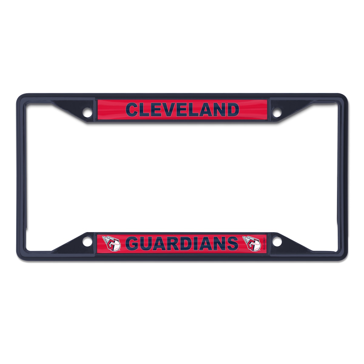 【公式グッズ】MLB インディアンス カー用品・カーアクセサリー WinCraft (Chrome Colored License Plate Frame)