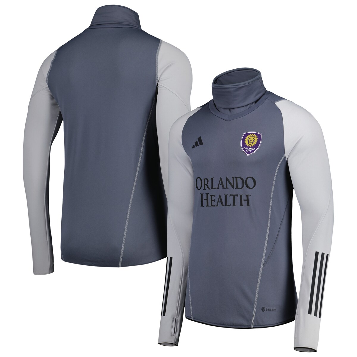 【公式グッズ】MLS オーランド・シティSC トレーナー Adidas/アディダス メンズ グレイ (ADI S23 Men's Warm Top)
