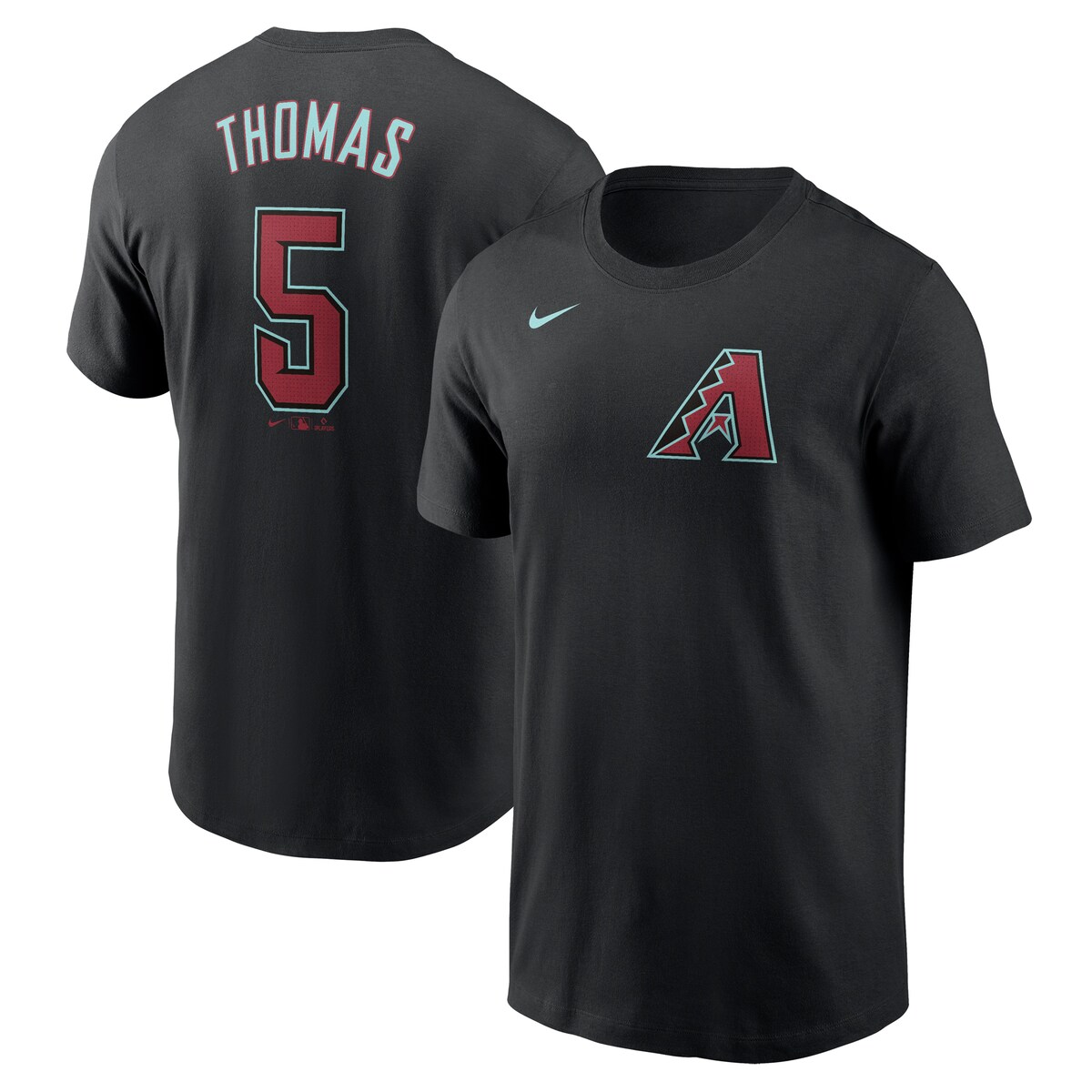 【公式グッズ】MLB ダイヤモンドバックス アレク・トーマス Tシャツ Nike/ナイキ メンズ ブラック (24 Nike Mens Fuse Diamondbacks N&N Tee)|Fanatics公式ストア 店