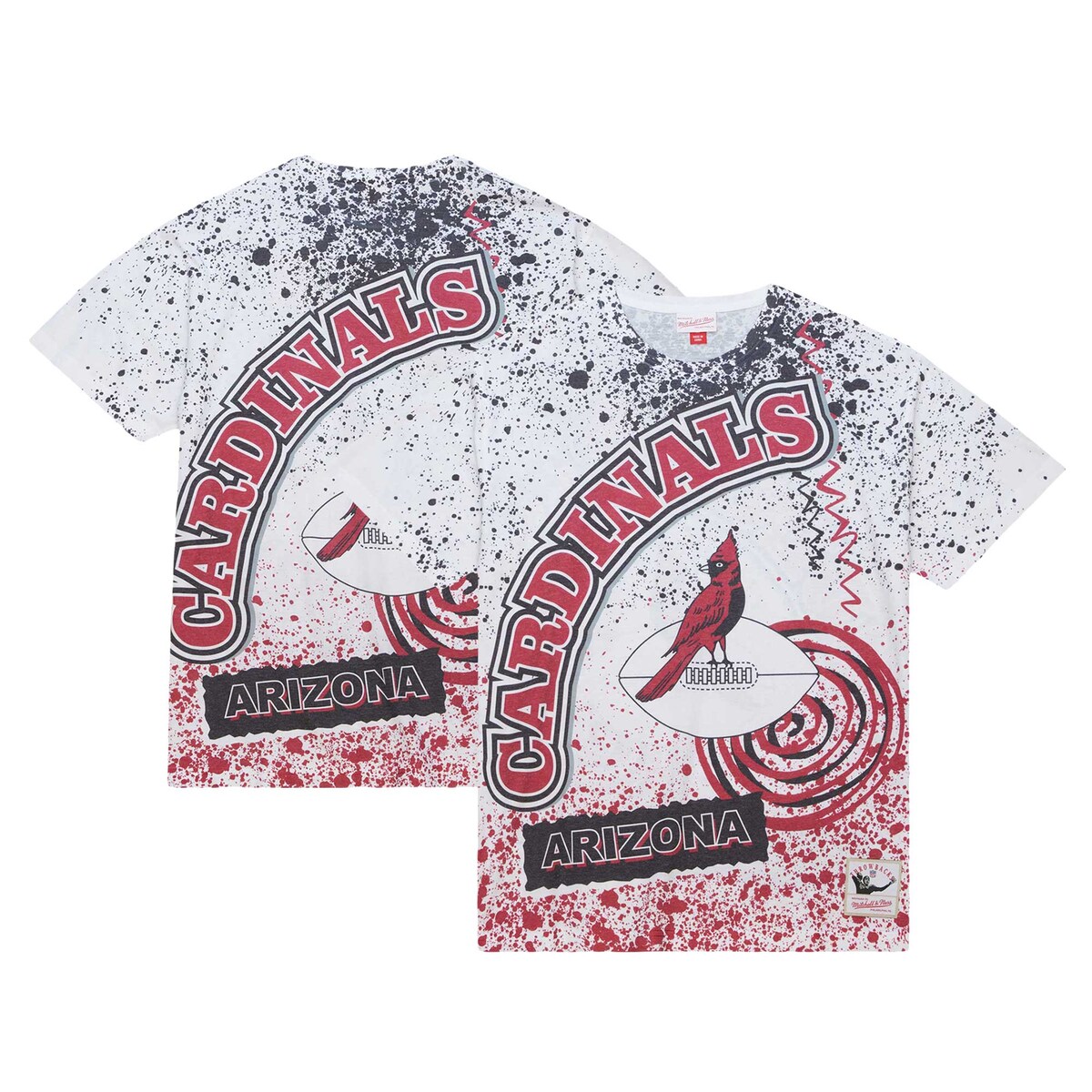 【公式グッズ】NFL カーディナルス Tシャツ Mitchell & Ness/ミッチェル＆ネス メンズ ホワイト (23 NFL TEAM BURST SUBLIMATED SS TEE)