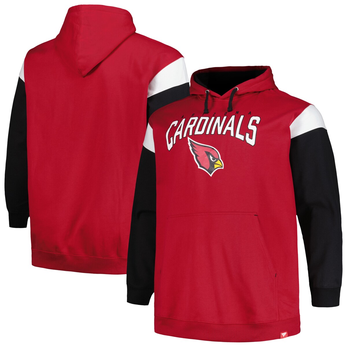 【公式グッズ】NFL カーディナルス プルオーバー パーカー （大きいサイズ） Profile メンズ カージナルレッド (Mens NFL 23 BT TRENCH BATTLE POH)