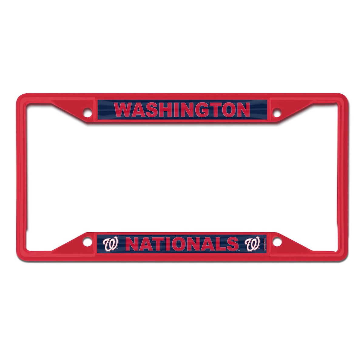 【公式グッズ】MLB ナショナルズ カー用品・カーアクセサリー WinCraft (Chrome Colored License Plate Frame)