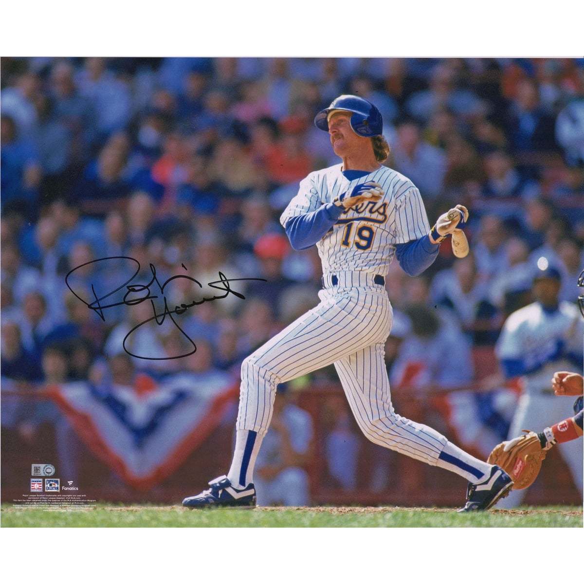 【MLB公式ホログラム付】MLB ブルワーズ ロビン・ヨント 直筆サイン フォト Fanatics Authentic/ファナティクスオーセンティック (MLB Auto 16x20 Photo 10062020)