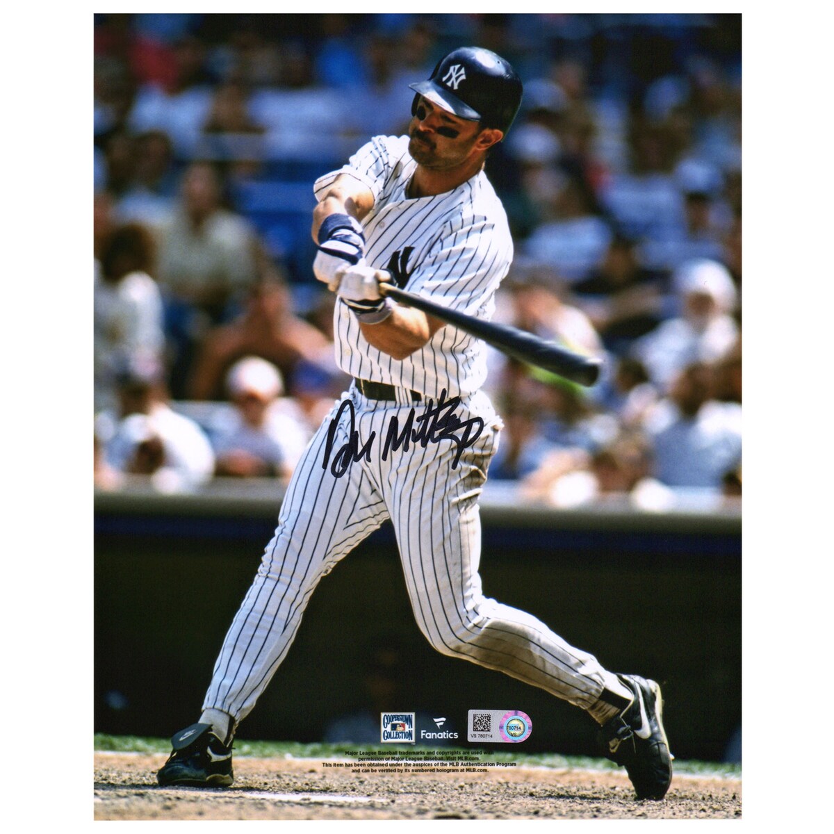 【MLB公式ホログラム付】MLB ヤンキース ドン・マッティングリー 直筆サイン フォト （8x10） Fanatics Authentic/ファナティクスオーセンティック (Aut 8x10 4272021)