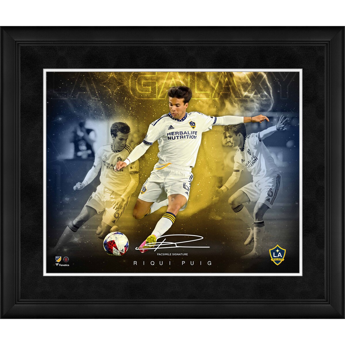 【公式グッズ】MLS LAギャラクシー プイッグ コレクタブルフォト Fanatics ファナティクス オーセンティック (UNS PF46SC FRAMING 45086)