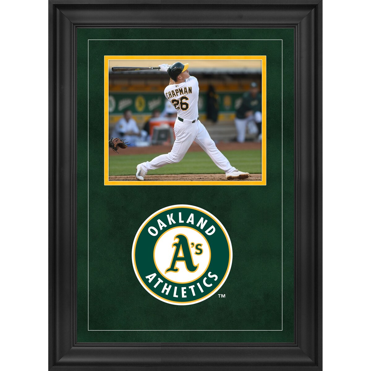 【公式グッズ】MLB アスレチックス コレクタブル用フォトフレーム Fanatics ファナティクス オーセンティック (8x10 Deluxe Team Logo Horizontal Photo Frame MLB)｜Fanatics公式ストア 店
