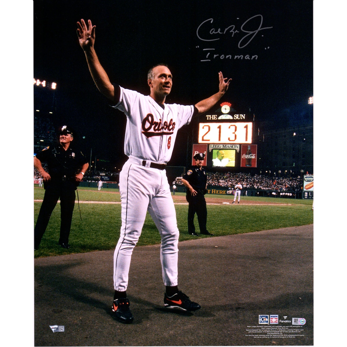【MLB公式ホログラム付】MLB オリオールズ カル・リプケンJr. 直筆サイン フォト Fanatics Authentic/ファナティクスオーセンティック (Aut 16x20 772020)