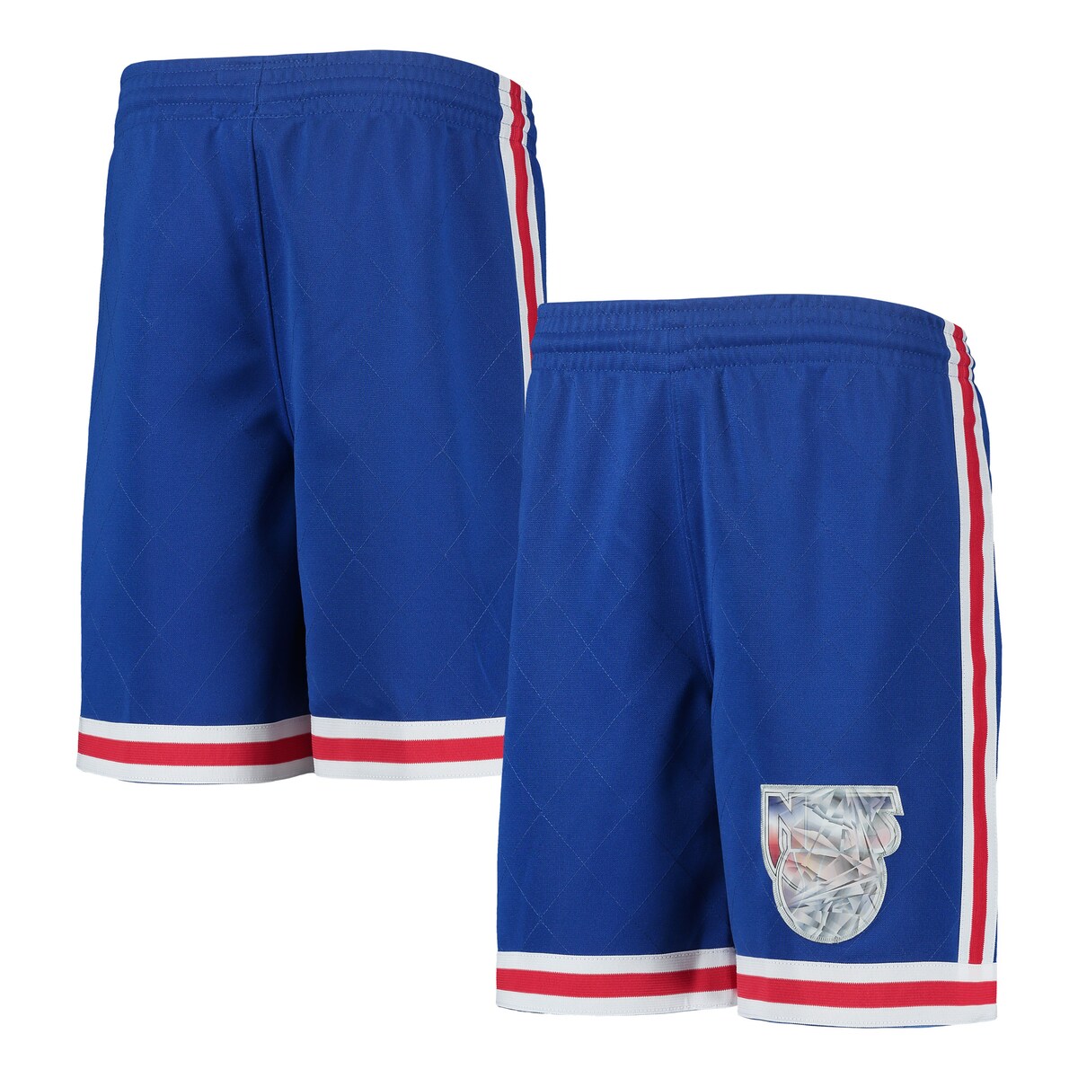 【公式グッズ】NBA ネッツ カジュアル ショーツ Mitchell & Ness/ミッチェル＆ネス キッズサイズ ブルー (Youth MNC HWC 75th Anniversary Swingman Short)