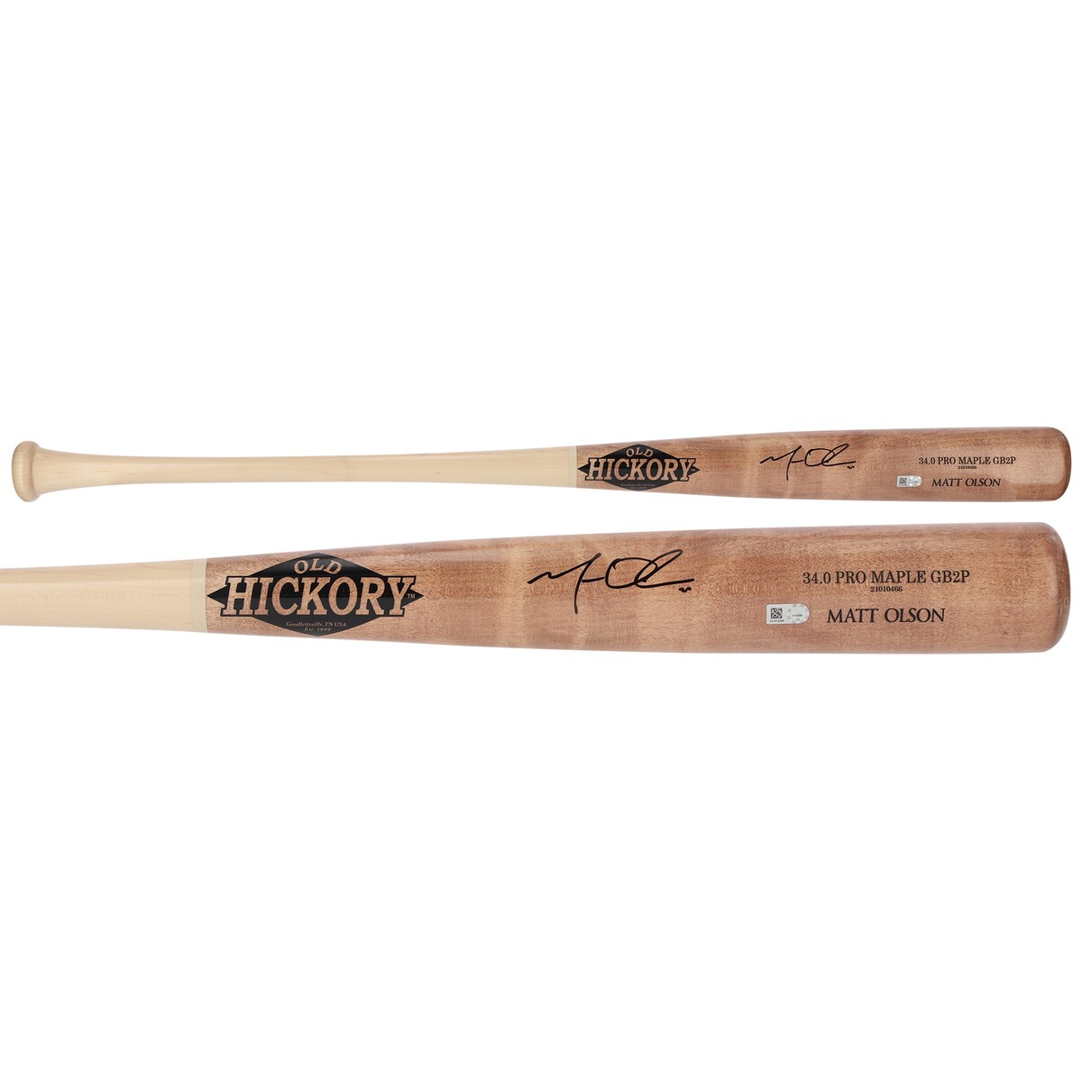【MLB公式ホログラム付】MLB ブレーブス マット・オルソン 直筆サイン バット Fanatics（ファナティクス） (Aut Bat 6162021)