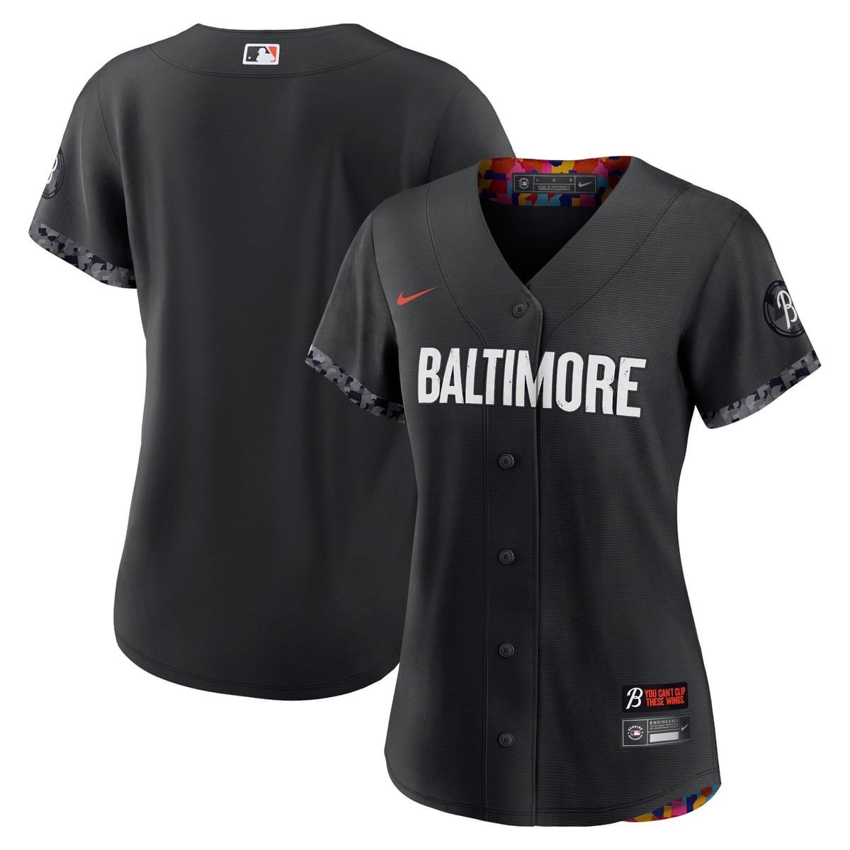 【公式グッズ】MLB オリオールズ シティコネクト レプリカ ユニフォーム Nike/ナイキ レディース ブラック (Women's Nike City Connect Replica Team Jersey - 2023)