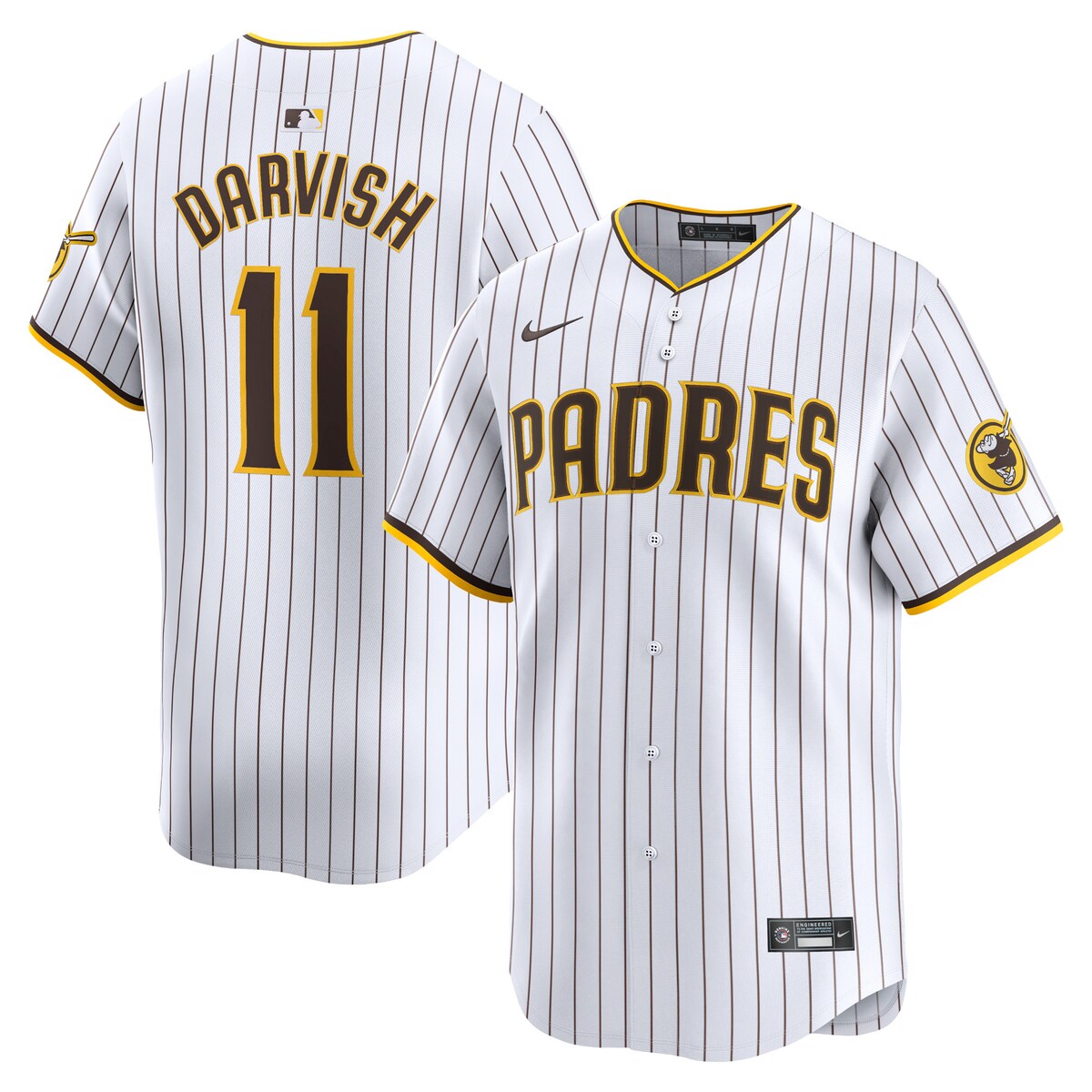 【公式グッズ】MLB パドレス ダルビッシュ有 リミテッド ユニフォーム Nike/ナイキ メンズ ホワイト (2024 Nike Men's Limited Player Jerseys - FTF NTP Master Style)