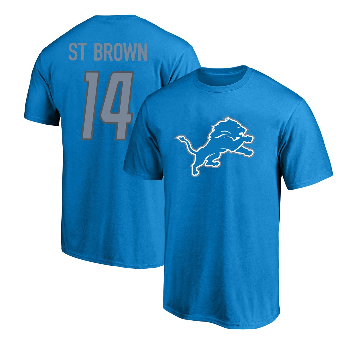 【公式グッズ】NFL ライオンズ アモン＝ラー・セント・ブラウン Tシャツ （大きいサイズ） Fanatics/ファナティクス メンズ ブルー (Men's B&T N&N SST - EXPIRED)