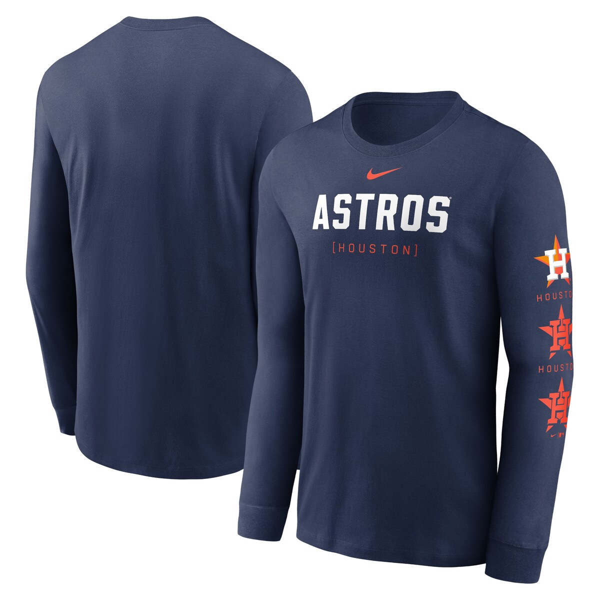 【楽天市場】【公式グッズ】MLB アストロズ 長袖 Tシャツ Nike ナイキ メンズ ネイビー (Men's Nike Sleeve