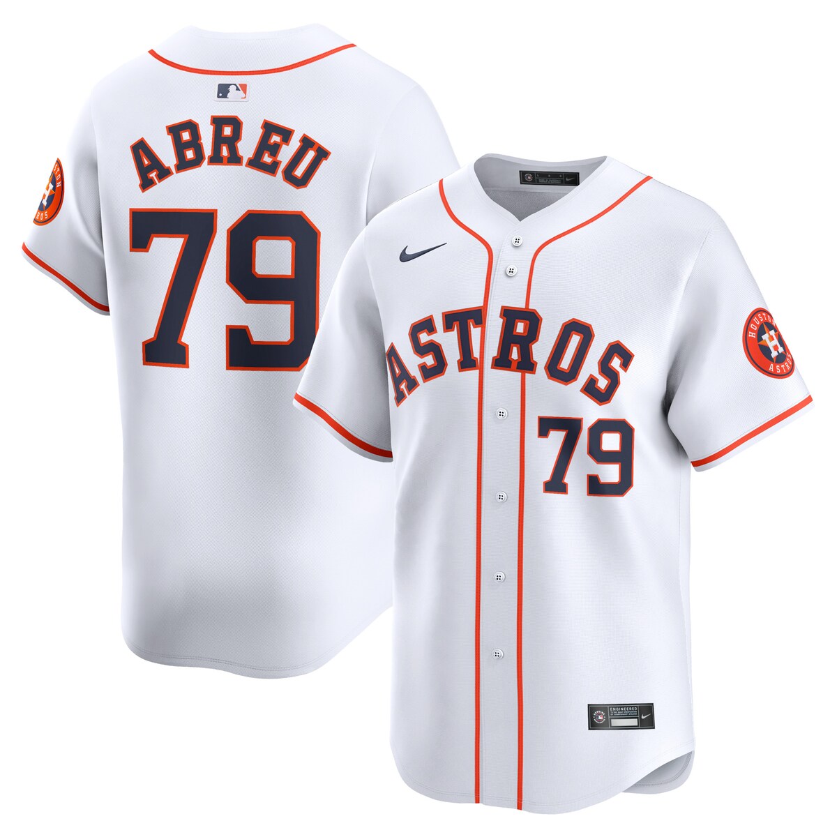 【公式グッズ】MLB アストロズ ホセ・アブレウ リミテッド ユニフォーム Nike/ナイキ メンズ ホワイト (2024 Nike Men's Limited Player Jerseys - FTF NTP Master Style)