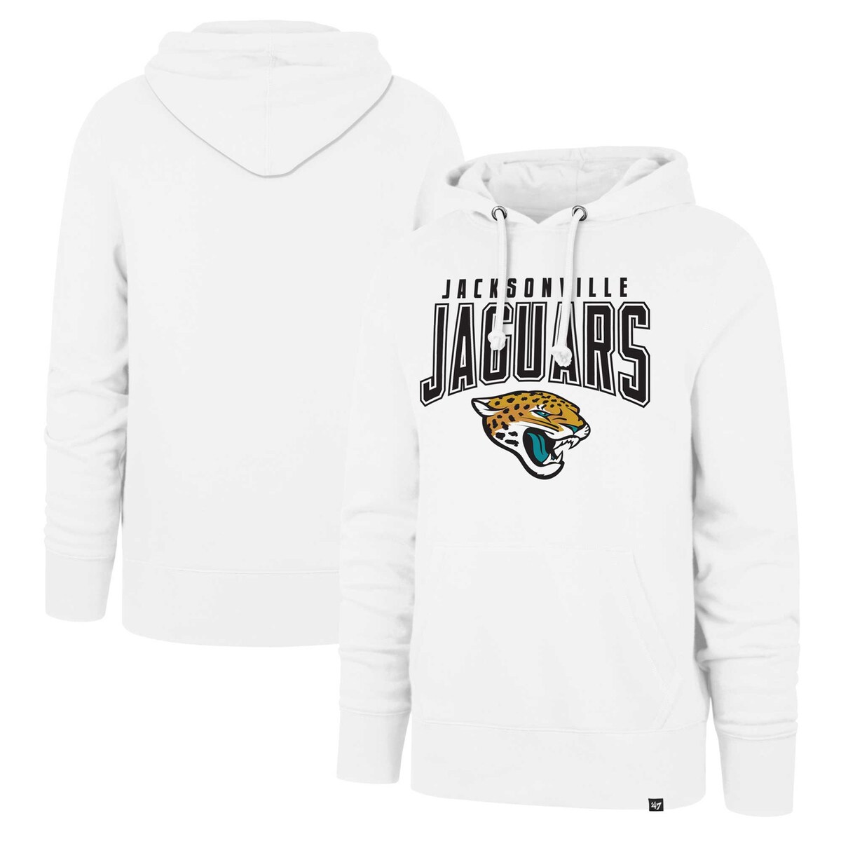 【公式グッズ】NFL ジャガーズ プルオーバー パーカー '47/フォーティーセブン メンズ ホワイト (TEAM ELEMENTS ARCH HEADLINE HO)