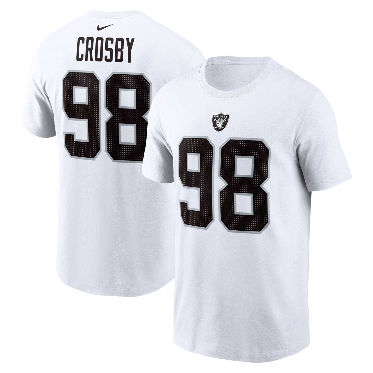 【公式グッズ】NFL レイダース マクス・クロスビー Tシャツ Nike/ナイキ メンズ ホワイト (24 Men's Nike Player N&N SST)|Fanatics公式ストア 店