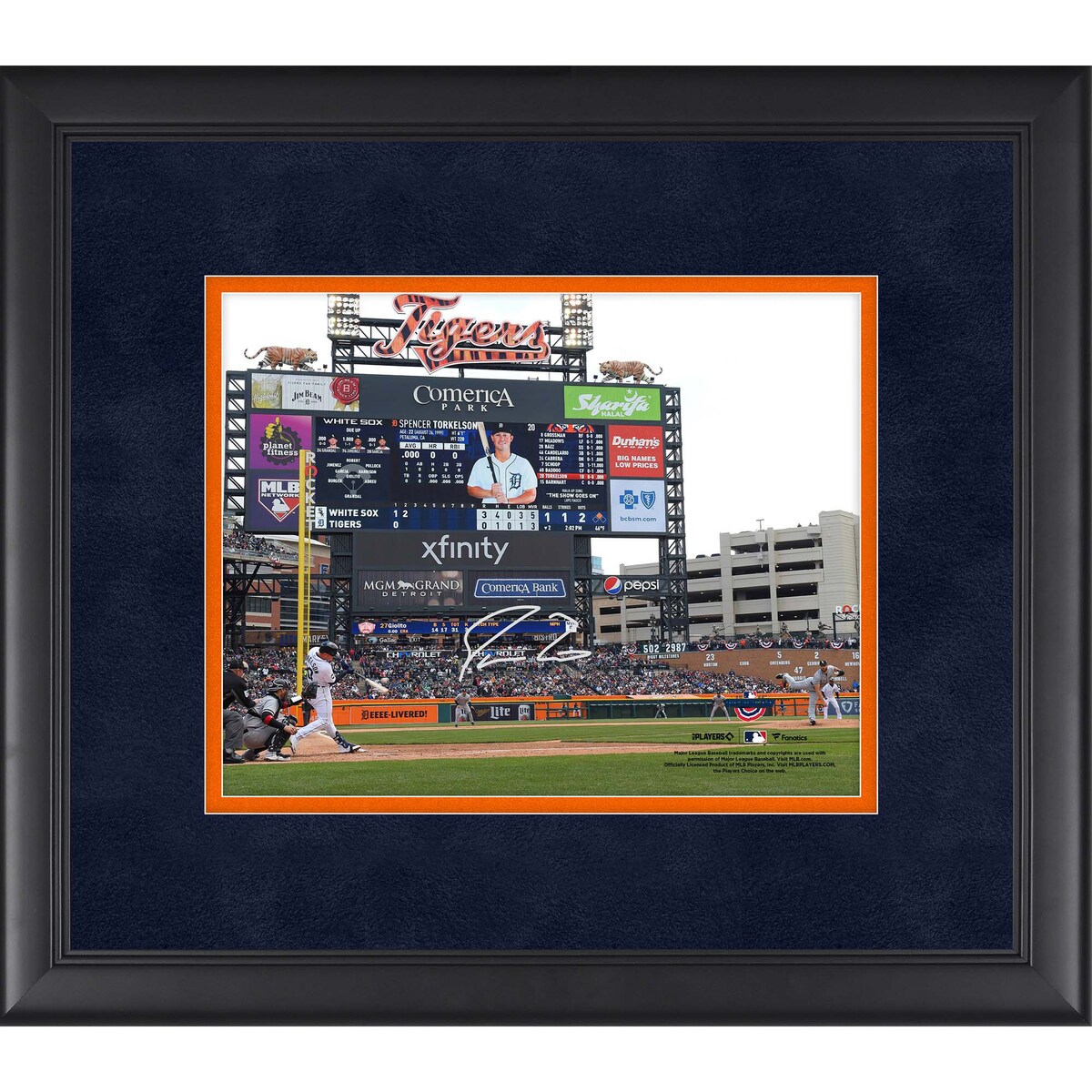 【MLB公式ホログラム付】MLB タイガース スペンサー・トーケルソン 直筆サイン フォト Fanatics Authentic/ファナティクスオーセンティック (AUT FRAMED 08x10 PHOTO 762022)