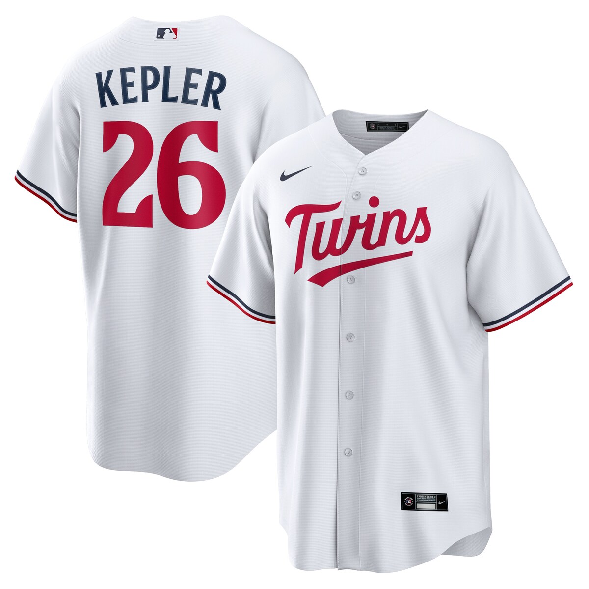 【公式グッズ】MLB ツインズ マックス・ケプラー ホーム ユニフォーム （レプリカ） Nike/ナイキ メンズ ホワイト (Men's MLB Nike Official Replica Player Jersey)