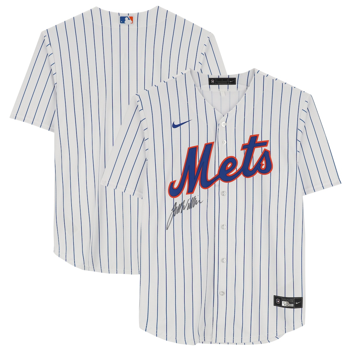 【MLB公式ホログラム付】MLB メッツ ジェット・ウィリアムス 直筆サイン ユニフォーム Fanatics Authentic/ファナティクスオーセンティック (AUT BB JERSEY 212023)