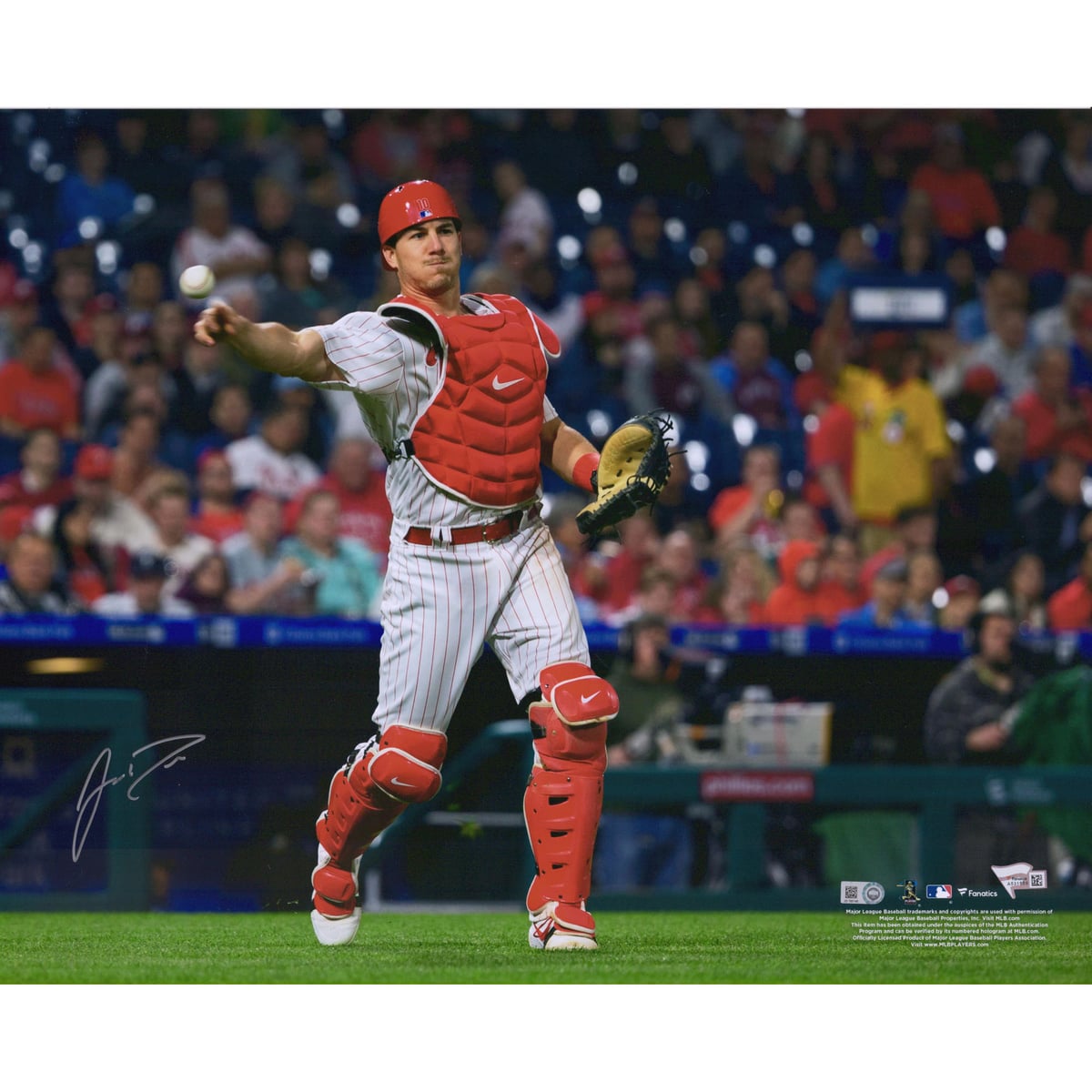 【MLB公式ホログラム付】MLB フィリーズ J.T.レルムート 直筆サイン フォト Fanatics Authentic/ファナティクスオーセンティック (16BB05202019)