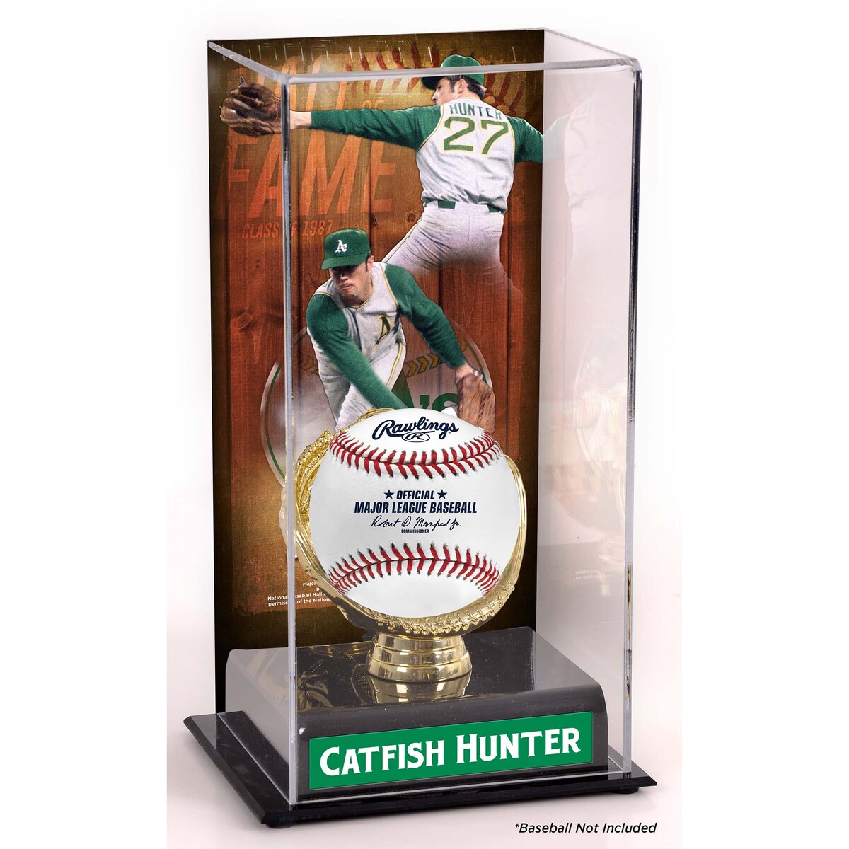 【公式グッズ】MLB アスレチックス キャットフィッシュ・ハンター コレクタブル用ケース Fanatics Authentic/ファナティクスオーセンティック (UNS TALL DISPLAY CASE 44789)｜Fanatics公式ストア 店