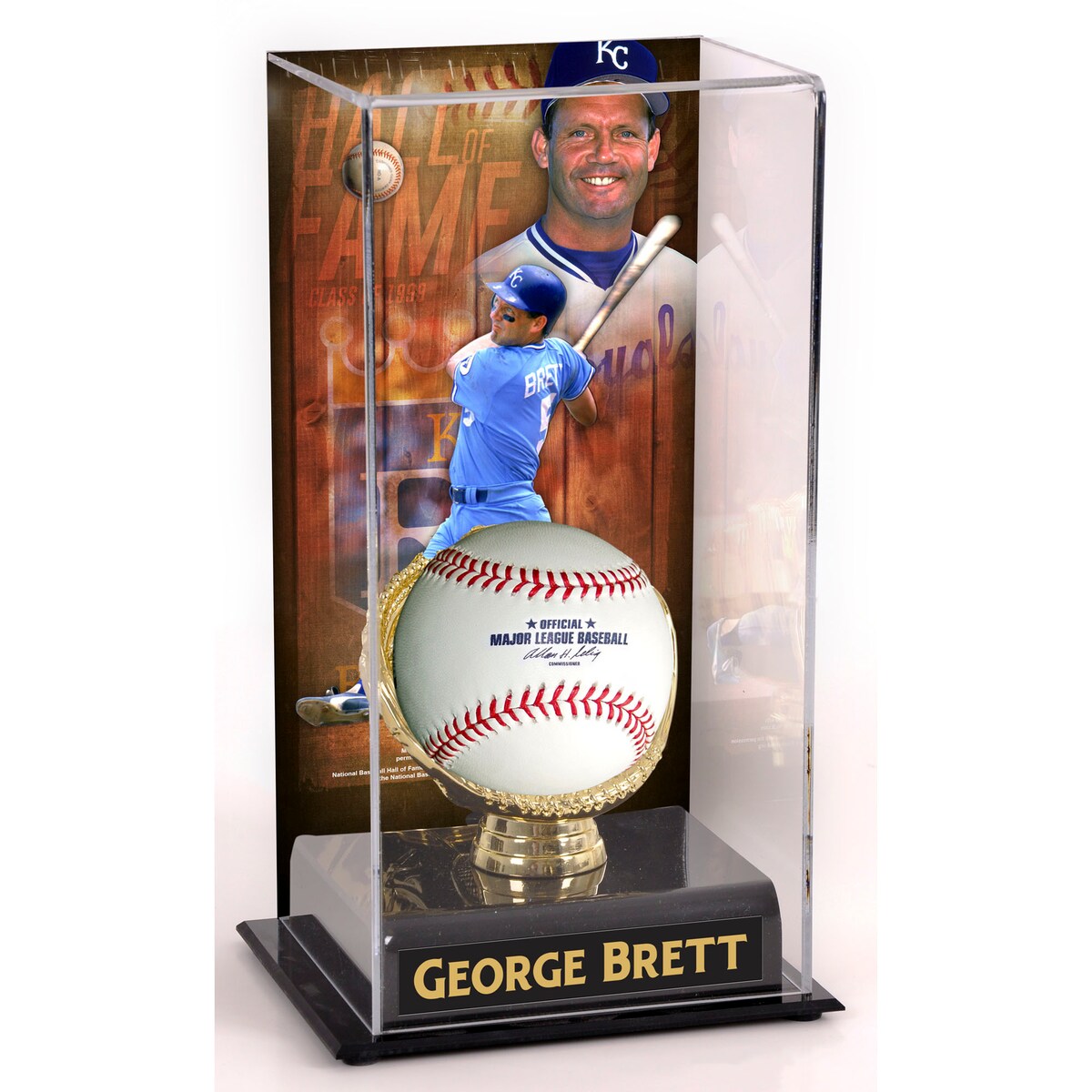 【公式グッズ】MLB ロイヤルズ ジョージ・ブレット コレクタブル用ケース Fanatics Authentic/ファナティクスオーセンティック (Player Baseball Display Case MLB)|Fanatics公式ストア 店