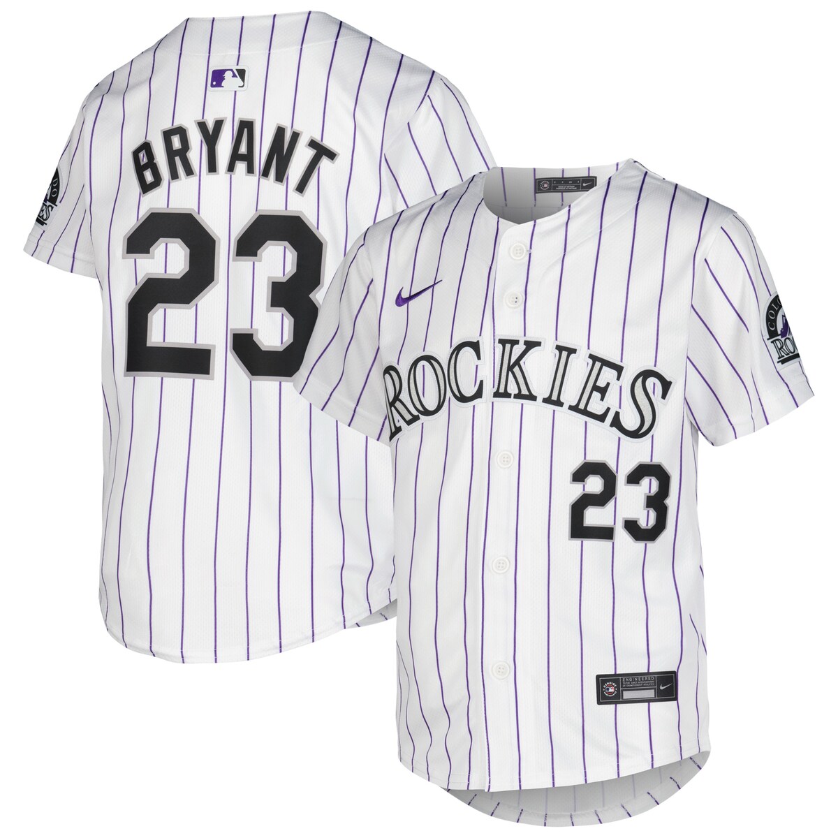 【公式グッズ】MLB ロッキーズ クリス・ブライアント リミテッド ユニフォーム Nike/ナイキ キッズサイズ ホワイト (Youth Limited Player Jersey)｜Fanatics公式ストア 店