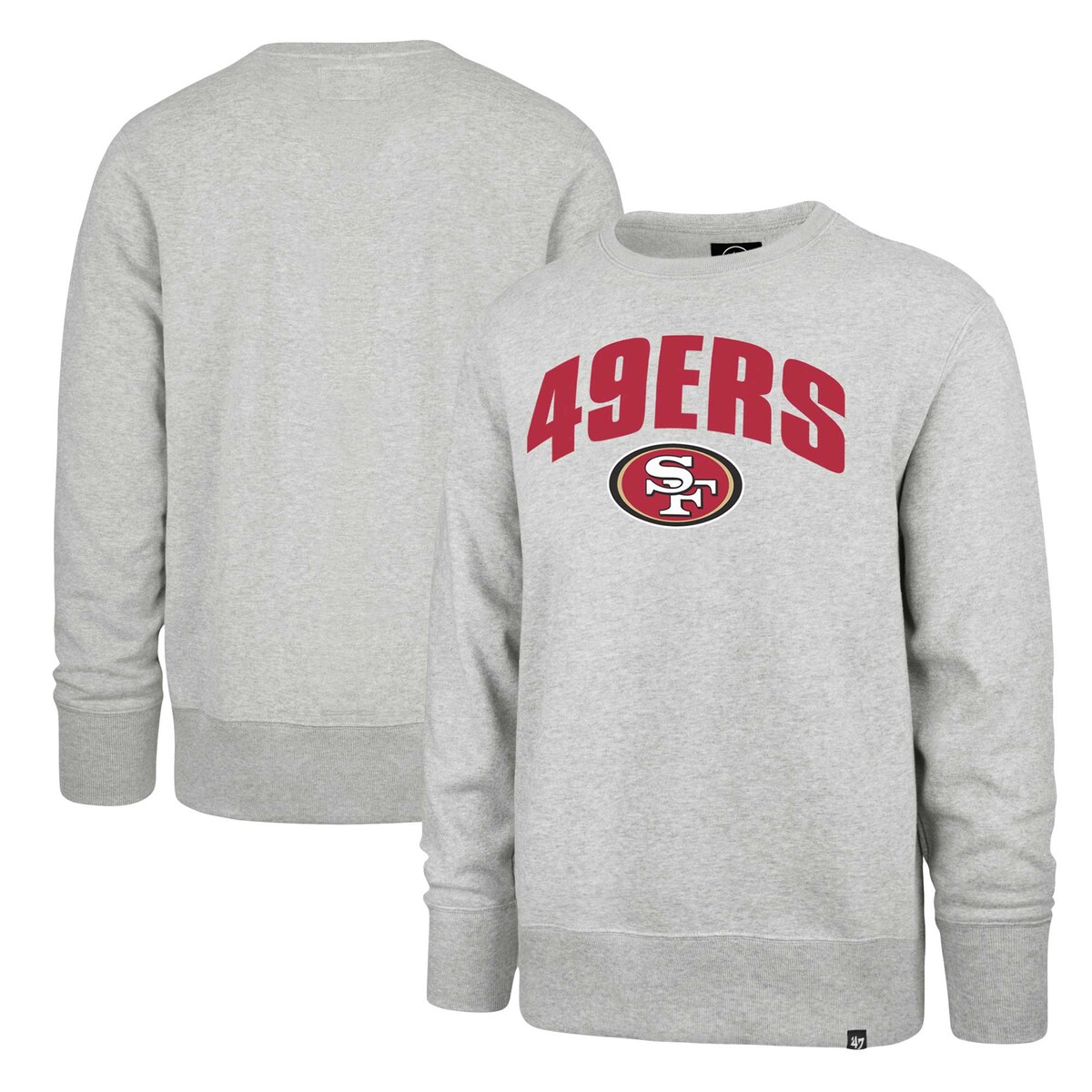 【公式グッズ】NFL 49ers トレーナー '47/フォーティーセブン メンズ グレイ (STRIDER HEADLINE CREW MEN)