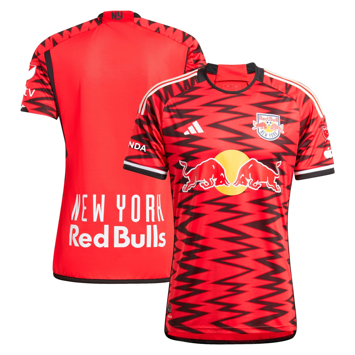 【公式グッズ】MLS レッドブルズ オーセンティック ユニフォーム Adidas/アディダス メンズ レッド (24/25 NEW YORK RED BULL HOME AUTHENTIC JERSEY)｜Fanatics公式ストア 店