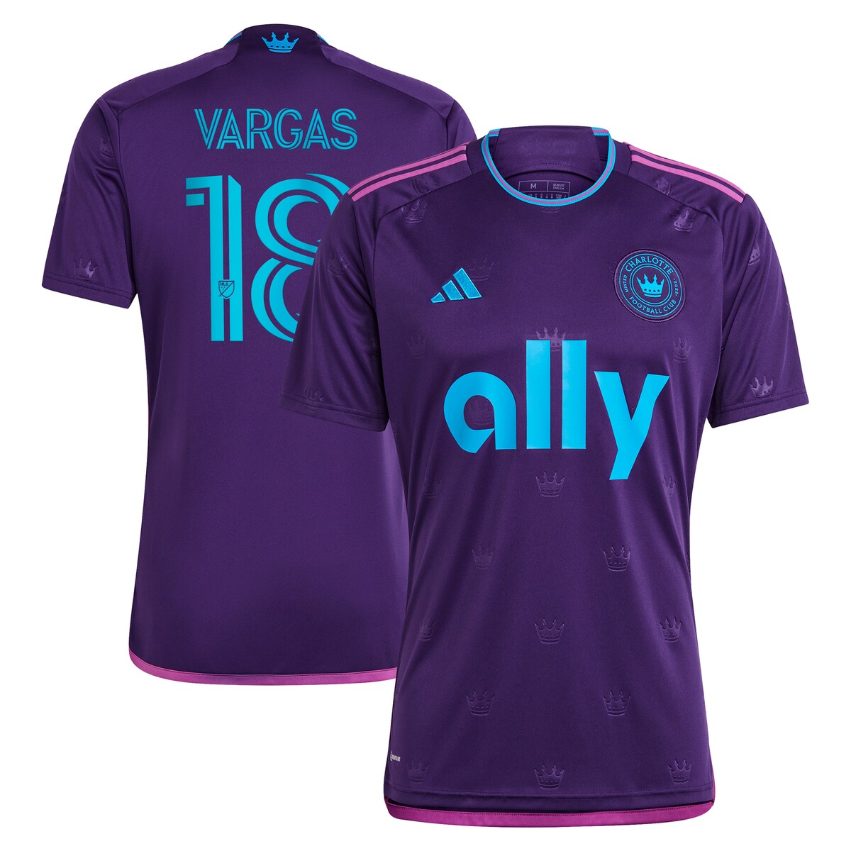 【公式グッズ】MLS シャーロットFC カーウィン・バルガス レプリカ ユニフォーム Adidas/アディダス メンズ パープル (ADI 2024/25 Men's Replica Jersey - Player)｜Fanatics公式ストア 店