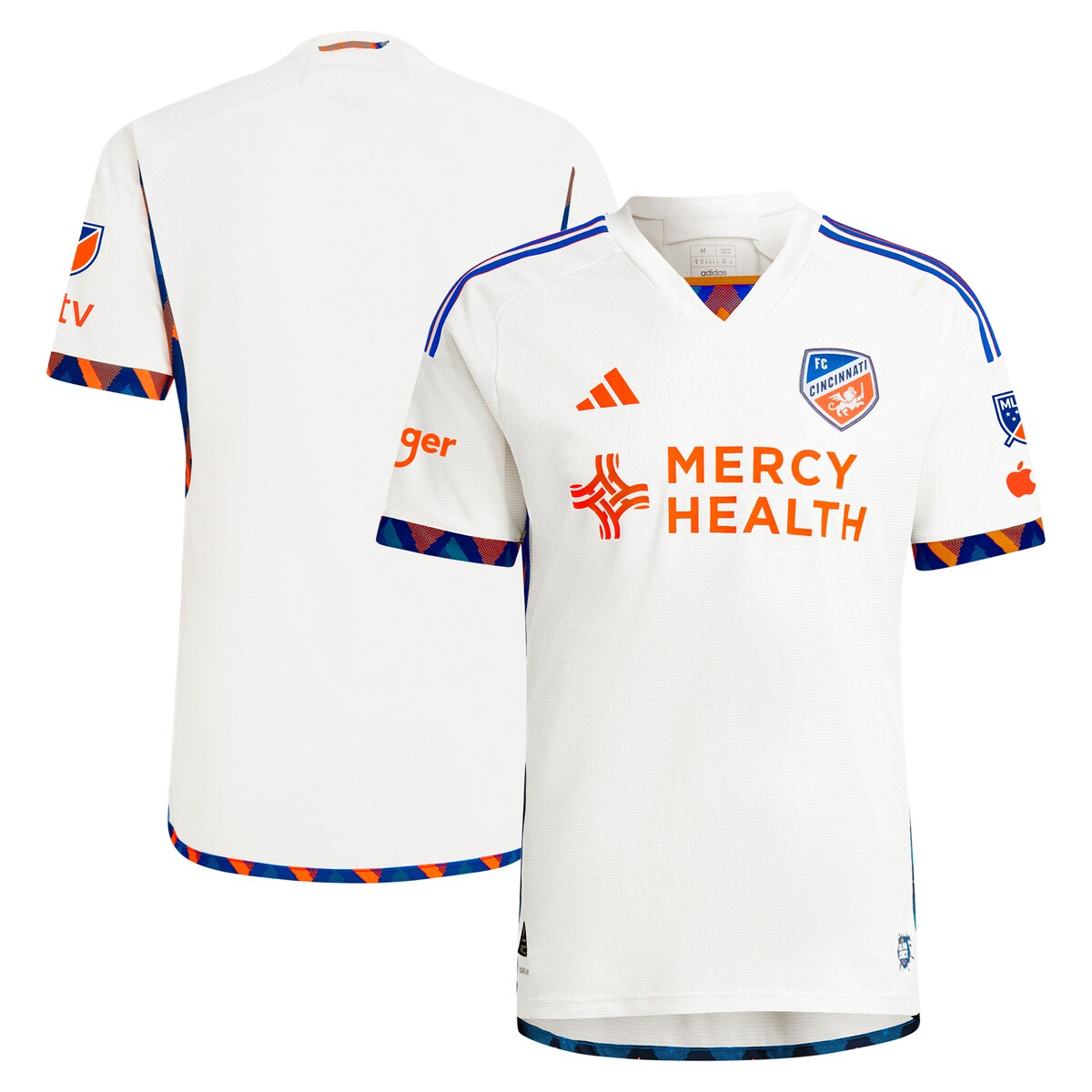 【公式グッズ】MLS FCシンシナティ オーセンティック ユニフォーム Adidas/アディダス メンズ ホワイト (S24/25 CINCINNATI AWAY JERSEY AUTHENTIC)