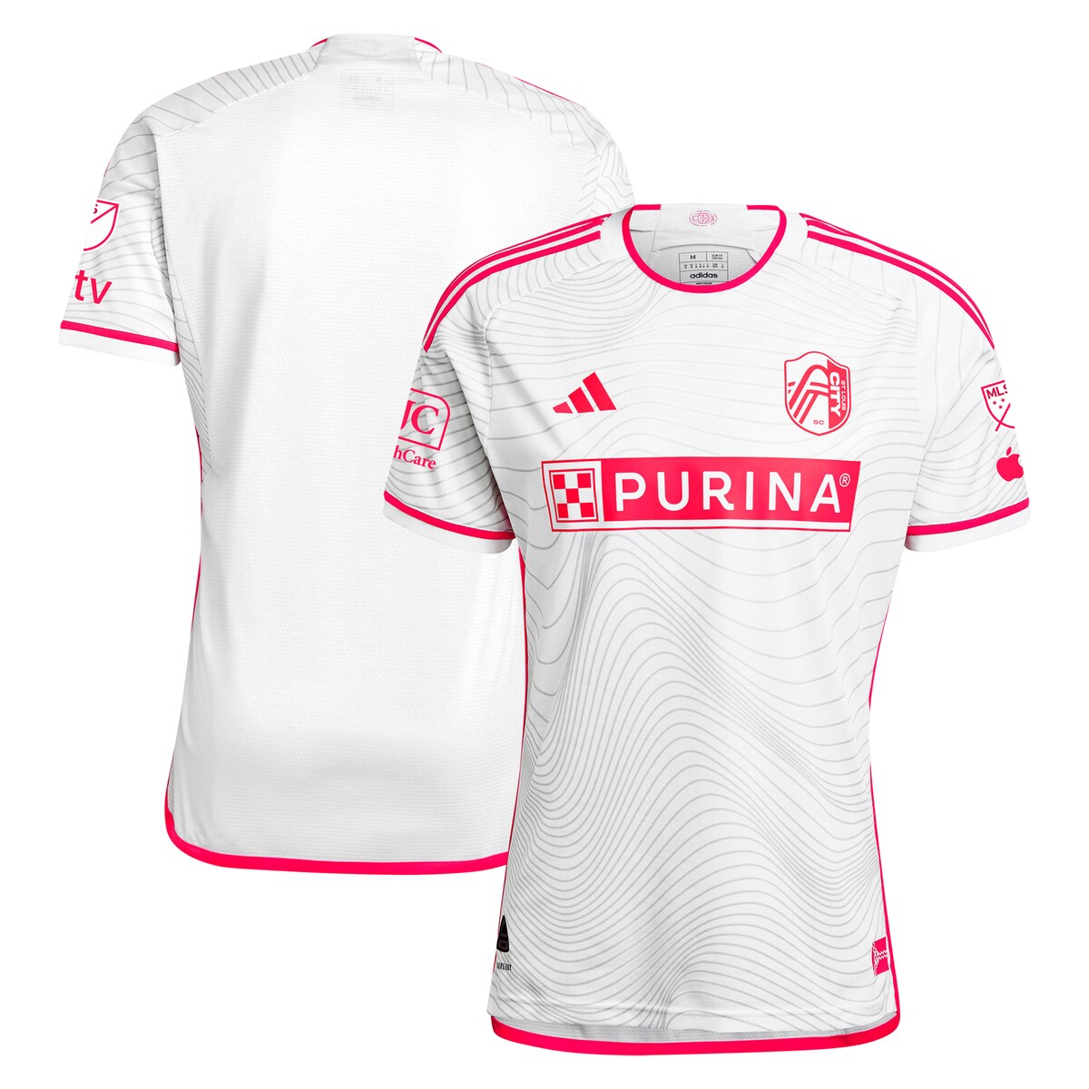 【公式グッズ】MLS セントルイス・シティSC オーセンティック ユニフォーム Adidas/アディダス メンズ ホワイト (S24/25 ST LOUIS AWAY JERSEY AUTHENTIC)