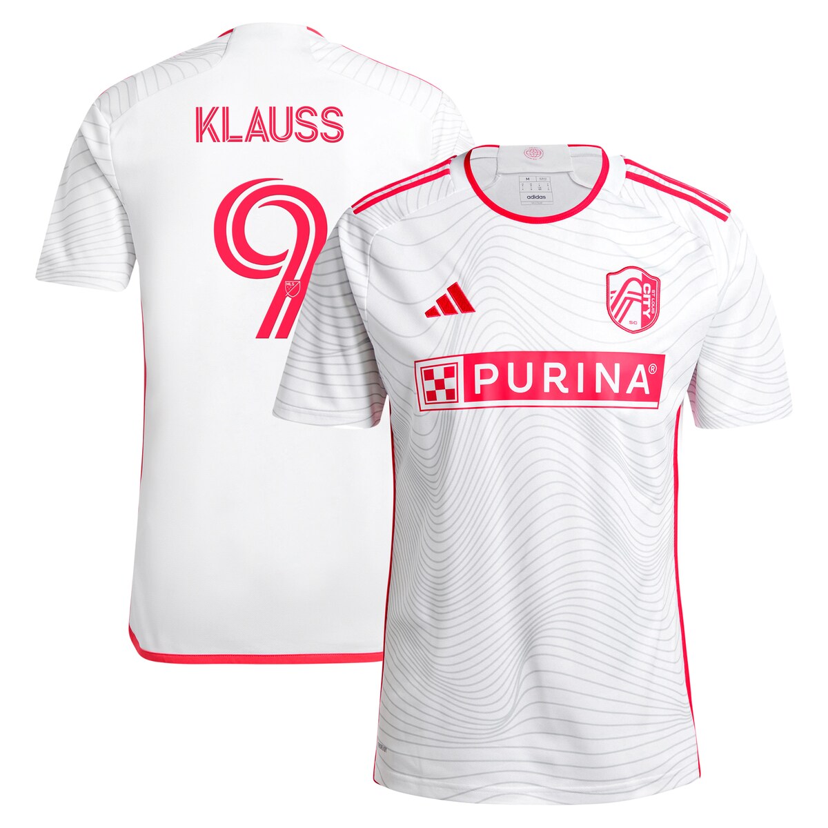 【公式グッズ】MLS セントルイス・シティSC クラウス レプリカ ユニフォーム Adidas/アディダス メンズ ホワイト (ADI 2024/25 Men's Replica Jersey - Player)