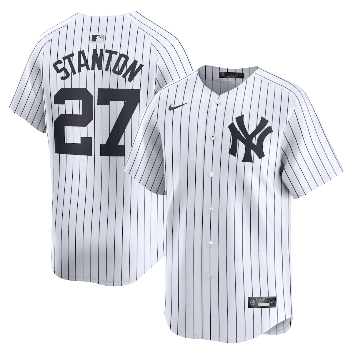 【公式グッズ】MLB ヤンキース ジャンカルロ・スタントン リミテッド ユニフォーム Nike/ナイキ メンズ ホワイト (2024 Nike Men's Limited Player Jerseys - FTF NTP Master Style)