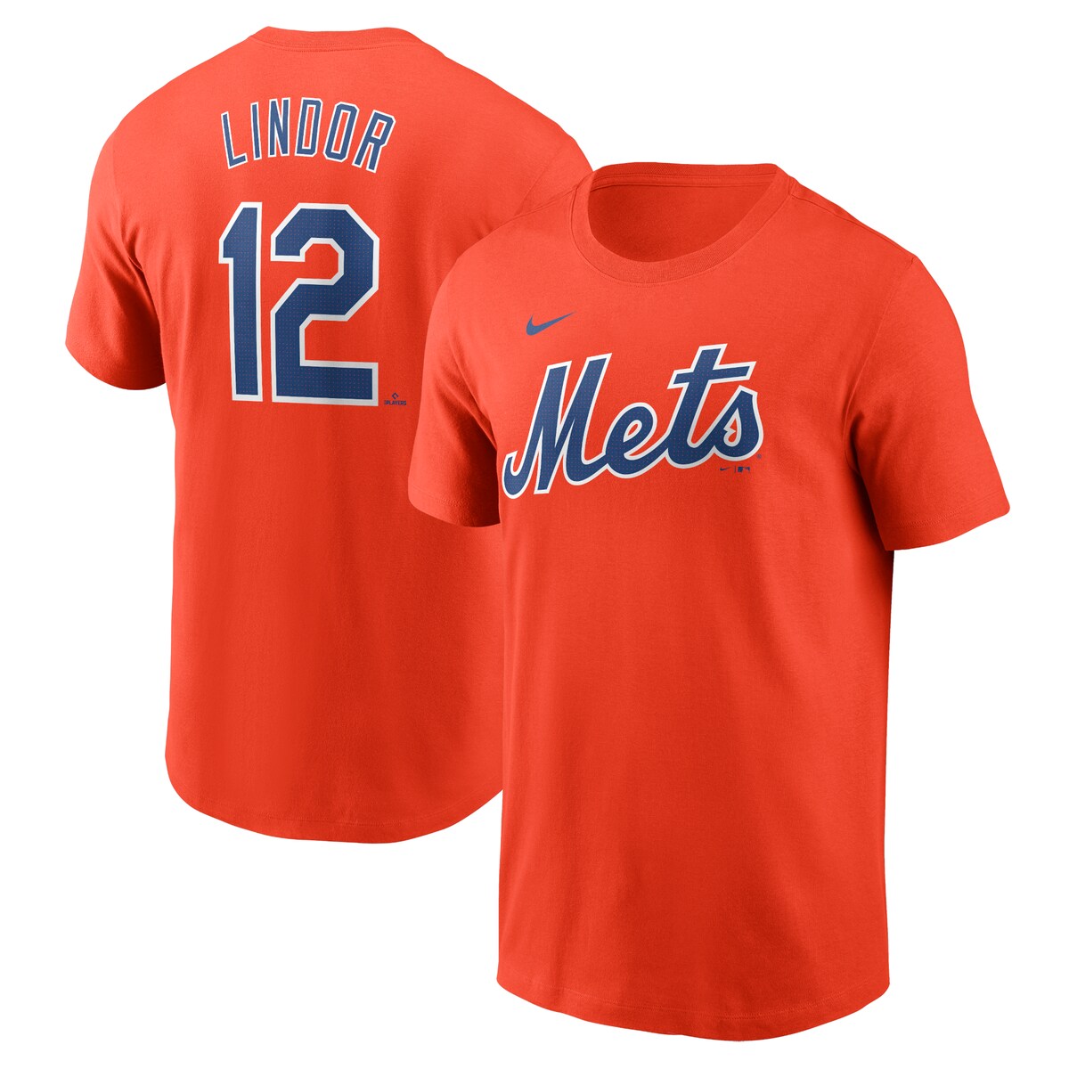 【公式グッズ】MLB メッツ フランシスコ・リンドーア Tシャツ Nike/ナイキ メンズ オレンジ (Nike Fuse Men's N&N Tee)