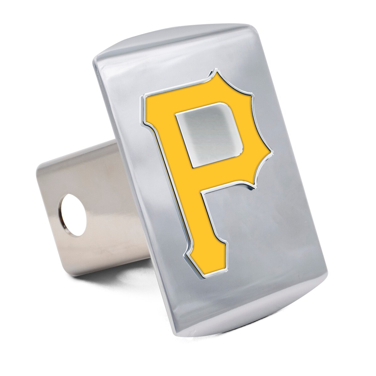 【公式グッズ】MLB パイレーツ カー用品・カーアクセサリー WinCraft (Premium Metal Full Color Logo Chrome Hitch Cover)
