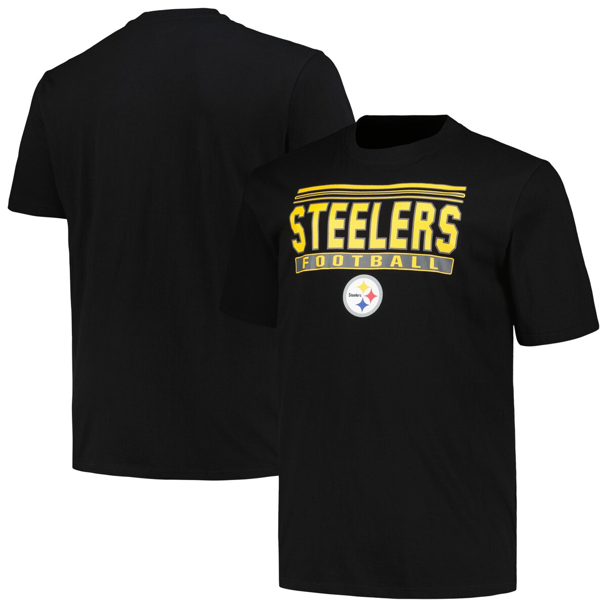 【公式グッズ】NFL スティーラーズ Tシャツ （大きいサイズ） Fanatics/ファナティクス メンズ ブラック (NFL 24 SS BLACK POP TEE)