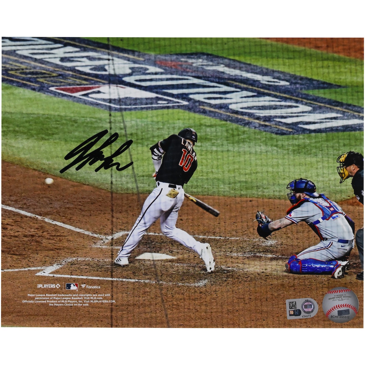 【MLB公式ホログラム付】MLB ダイヤモンドバックス ジョーダン・ローラー 直筆サイン フォト （8x10） Fanatics Authentic/ファナティクスオーセンティック (AUT 08x10 PHOTO 45322)