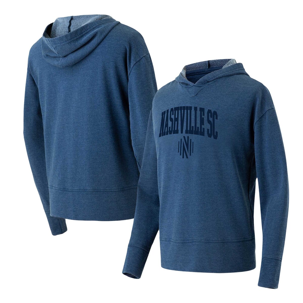【公式グッズ】MLS ナッシュビル・SC 長袖 Tシャツ Concepts Sport レディース ネイビー (COL S24 Women's Volley LS Hooded Top)