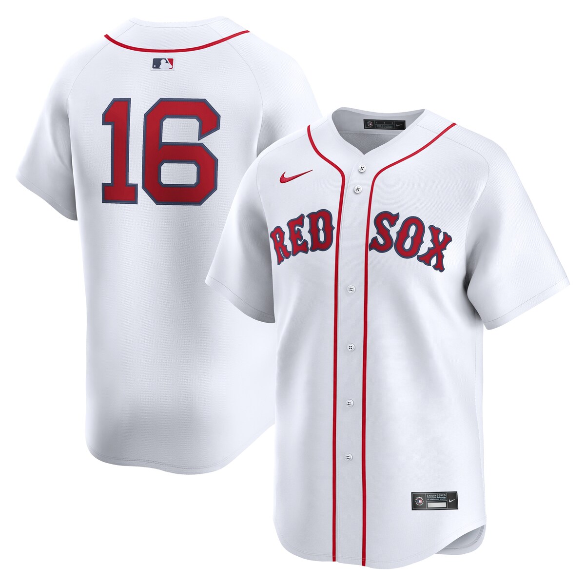【公式グッズ】MLB レッドソックス ジャレン・デュラン ホーム リミテッド ユニフォーム Nike/ナイキ メンズ ホワイト (2025 Nike Mens Limited Player Jersey)
