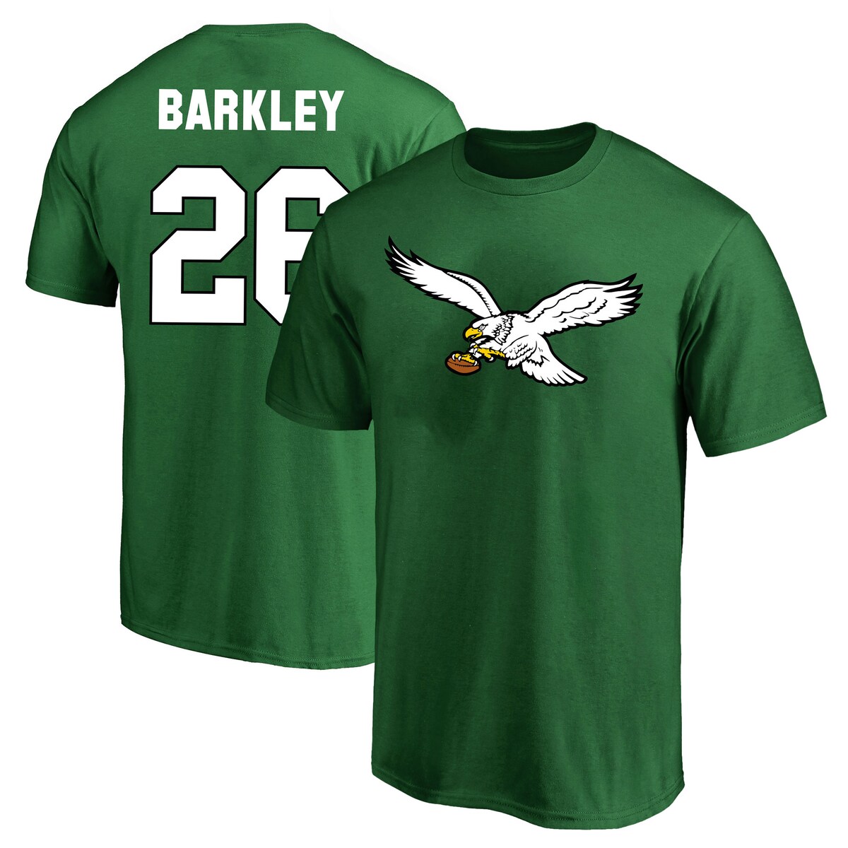 【公式グッズ】NFL イーグルス サクオン・バークレー ネーム&ナンバー Tシャツ （大きいサイズ） Fanatics/ファナティクス メンズ グリーン (Men's Big & Tall Player N&N SST)