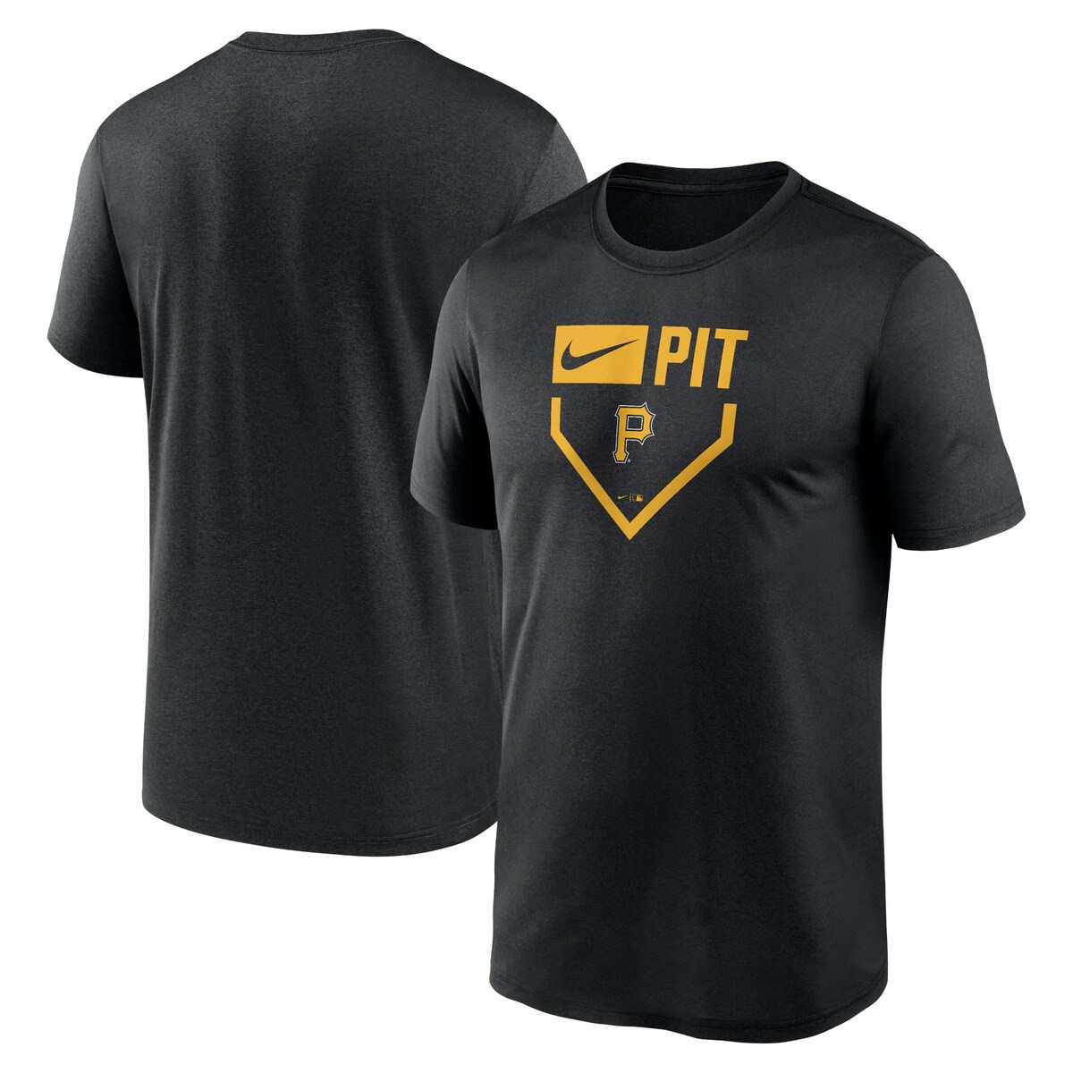 【公式グッズ】MLB パイレーツ Tシャツ Nike/ナイキ メンズ ブラック (Men's Nike MLB Home Plate Icon Legend Tee SP24)