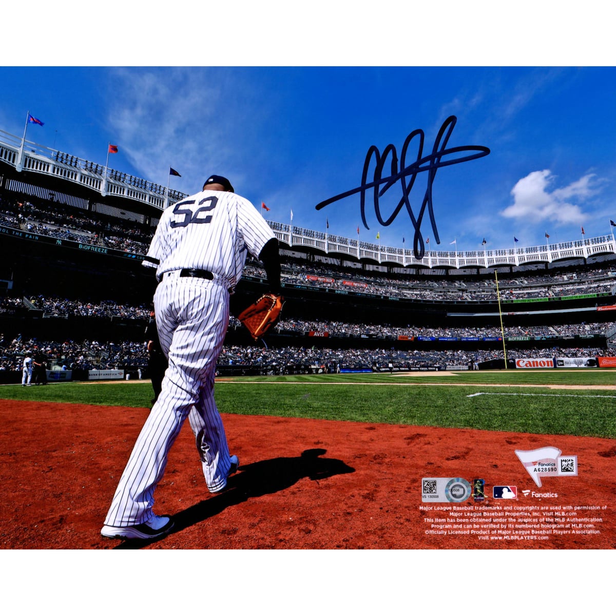【MLB公式ホログラム付】MLB ヤンキース CC・サバシア 直筆サイン フォト Fanatics Authentic/ファナティクスオーセンティック (08BB72919)