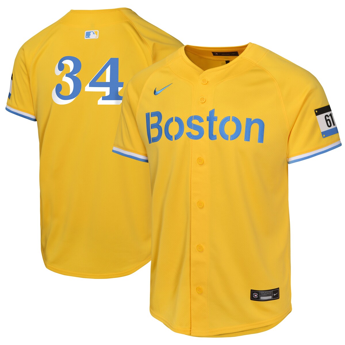 【公式グッズ】MLB レッドソックス デビッド・オルティス リミテッド ユニフォーム Nike/ナイキ キッズサイズ ゴールド (Yth Limited CC Carryover Player Jersey)